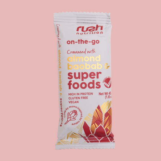 On-The-Go Bars - Almond & Baobab Superfood Snacks-RushNutritionSA