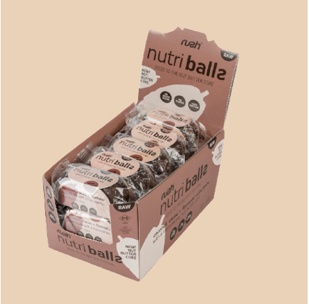 Box of Cacao and Coconut gluten free date balls