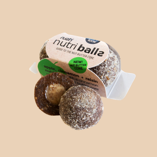 Visual of gluten free date balls apple and cinnamon flavour